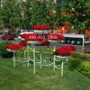园林景观绿化 街道节点美化艺术花器铁艺花架立体组合花盆