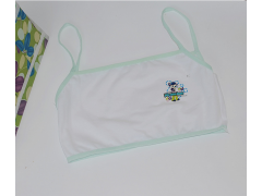 中小学生纯棉可爱小背心 半截吊带少女内衣 发育期文胸全棉薄款图2