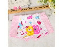 儿童女宝宝可爱卡通印花短裤 莫代尔女童女孩四安全平角内裤图2