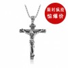 钛钢十字架款铸造款吊坠 不锈钢项链