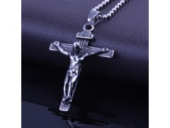 钛钢十字架款铸造款吊坠 不锈钢项链 饰品批发图2