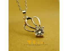 韩国女式皇冠饰品 项链 韩版锆石项饰图2