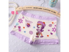 4~9岁可爱女孩印花莫代尔儿童内裤 女生女童透气平角裤内裤图3