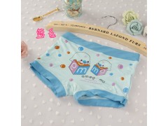 1-3岁儿童卡通可爱莫代尔内裤 女童宝宝安全防走光平角裤内裤图2