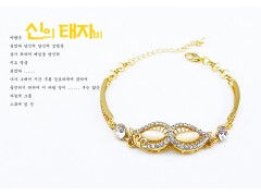 韩版2013新款时尚百搭饰品 缪斯女神的眼睛唯美镶钻手链图2