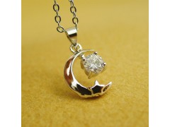 韩国韩版明星款锆石星星的你项链网络爆款热卖图2