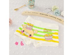 1-3岁儿童莫代尔卡通印花平脚内裤 女宝宝女童安全舒适无痕内裤图2