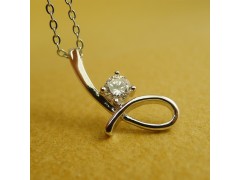 心中有爱项饰 锆石项饰 韩版项链 七夕情人节礼品项链 礼物图2