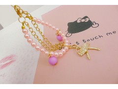 韩版小饰品批发 地摊货源时尚小巧精致清新百搭珍珠手链球球手饰图3