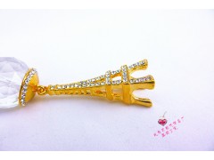韩国饰品韩版毛衣链百搭猫眼石项链锁骨链吊坠长款玻璃面图3