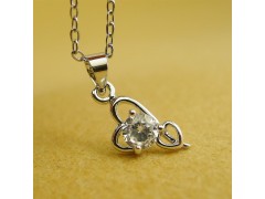 新款时尚心形项饰 七夕情人节礼品项链 礼物日韩风格项链图2