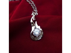 韩国饰品 韩版时尚百搭镶钻宝石项链 锁骨链 饰品批发图3