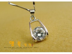 饰品批发欧比雅比项链 锁骨链 单颗锆石 大钻简单短链 韩国女款图3