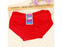 爆款莫代尔舒适亲肤女式三角裤 时尚蕾丝无痕透气女士内裤图3