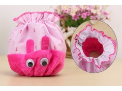 儿童防尘萌宝贝卡通兔子毛绒棉布拼接宝宝袖套 儿童套袖图3